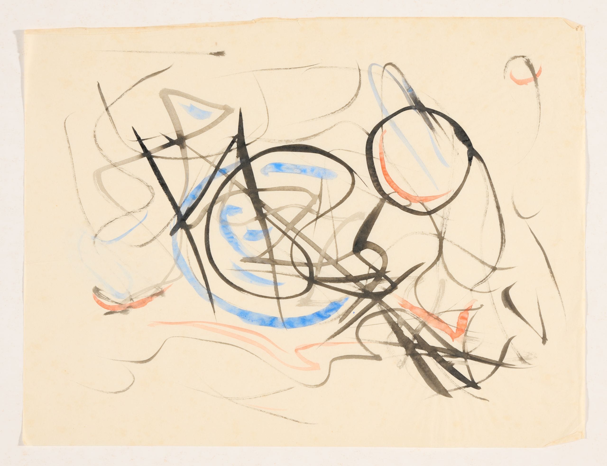 Marlow Moss, [drawing / tekening]. Coll. Kunstmuseum Den Haag. © Estate of / erven Marlow Moss; coll. Kunstmuseum Den Haag.